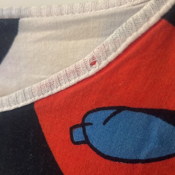 Vintage Mickey and Minnie Reversible Mouse Quilt Sweater Primary Color - Picture 4 of 14